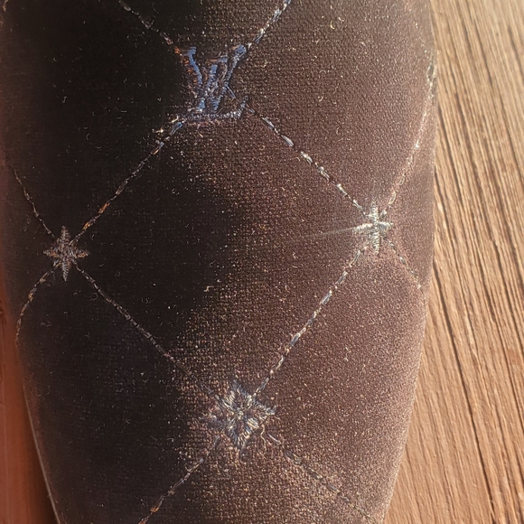 Louis Vuitton Auteuil Slipper black monogram print velvet main image 13